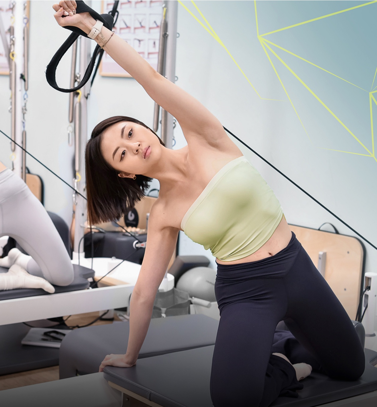 woman on allegro 2 reformer
