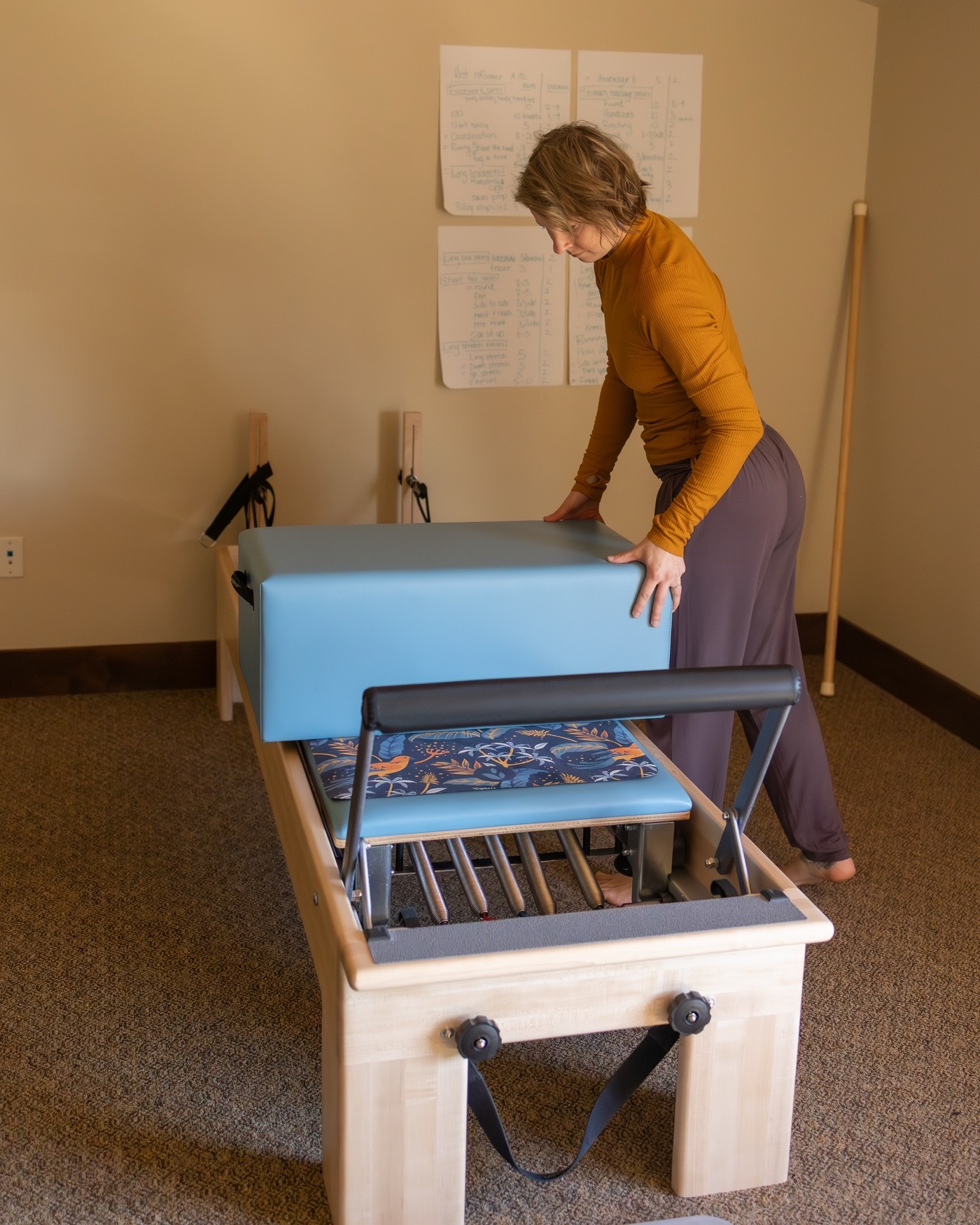 studio reformer in Fjord Blue